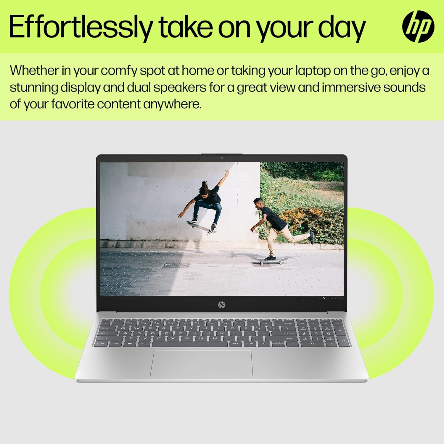 HP Notebook 15.6 FHD Laptop Computer with Microsoft Office 365, 16GB DDR4 RAM, 512GB SSD, Intel 4-Core N100 CPU, 2026 Edition, Numeric Keypad, Copilot AI, Windows 11 Home, Silver
