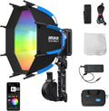 amaran Ray 120c RGB Video Light,120W Portable Studio Light IP54,CCT 1,800K-20,000K,APP Control Bowens Mount LED Lights for Photography w/Softbox Portable Bag (Ray 120c)