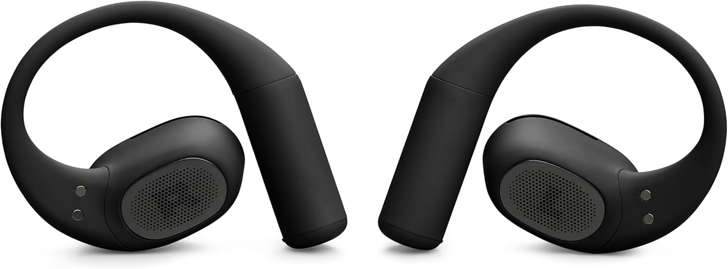 JBL Sense Lite - True Wireless Open-Ear Headphones, Designed for All-Day Comfort, 4 mics for Crisp, Clear Calls, IP54 Water and dust Resistant, Up to 32 (8+24 in case) Total Hours of Playtime (Black)