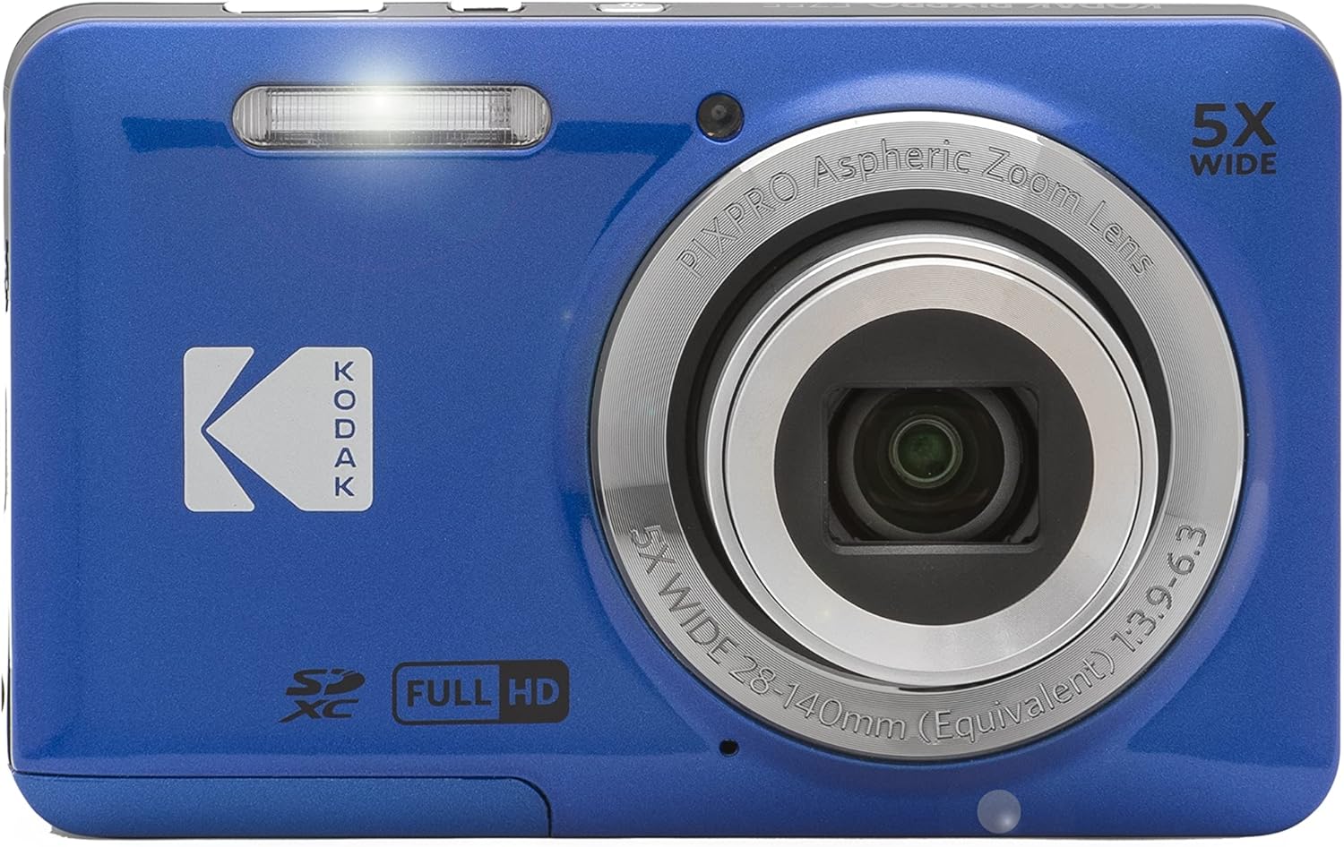 Kodak PIXPRO FZ55 Digital Camera (Blue) + 32GB Memory Card + Point and Shoot Camera Case + Extendable Monopod + Lens Cleaning Pen + LCD Screen Protectors + Table Top Tripod – Ultimate Bundle