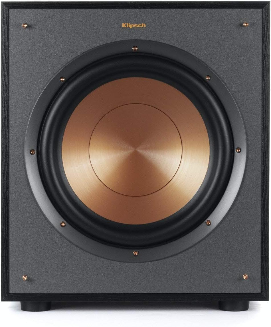 Klipsch Reference R-610F Floorstanding Speakers (Pair) + R-100SW 10″ Powered Subwoofer – Home Theater Tower Speaker & Deep Bass Subwoofer Bundle