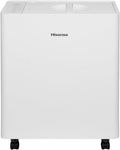 Hisense 50 Pint Lift-Up Portable Dehumidifier with Built-In Pump in White, Energy Efficient Quiet Moisture Extractor for Bathroom Bedroom Garage Attic Home House Crawl Space