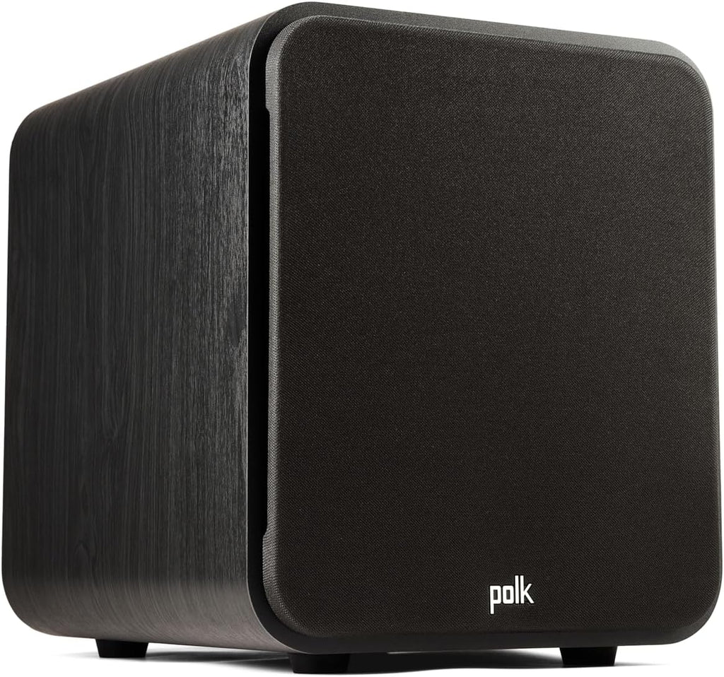 Polk Audio Signature Elite ES8 Powered Subwoofer (Black), 8" Long-Throw Woofer with Mineral-Filled Polymer Cone, 100W Class D Amplifier, Front Firing Home Subwoofer, Time-Smart Phase Control
