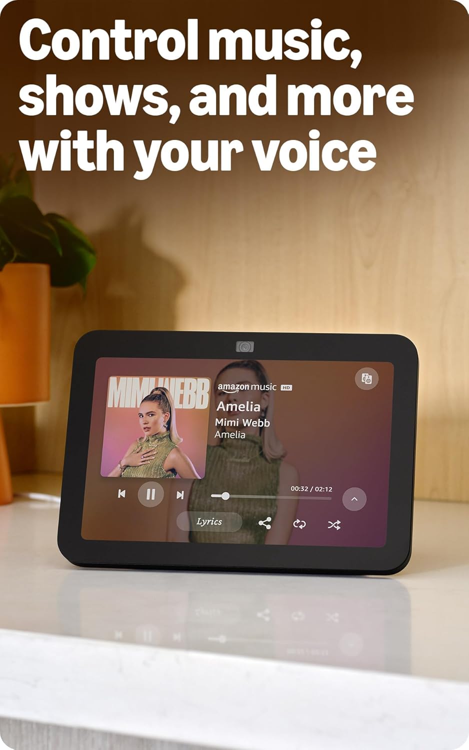Amazon Echo Show 8, With Spatial Audio, Smart Home Hub, ideal for open living spaces, Designed for Alexa+, Glacier White