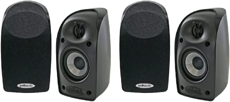 Polk Audio Blackstone TL1 Satellite Speaker (2 Pairs - 4 Speakers, Black)