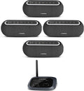 Avantree Harmony A2 – Wireless Auracast Speaker System for Whole-Home Audio, 100m Range, Expandable Setup, 3 EQ Modes for TV & Music, 1 Transmitter with 4 Bluetooth Speakers