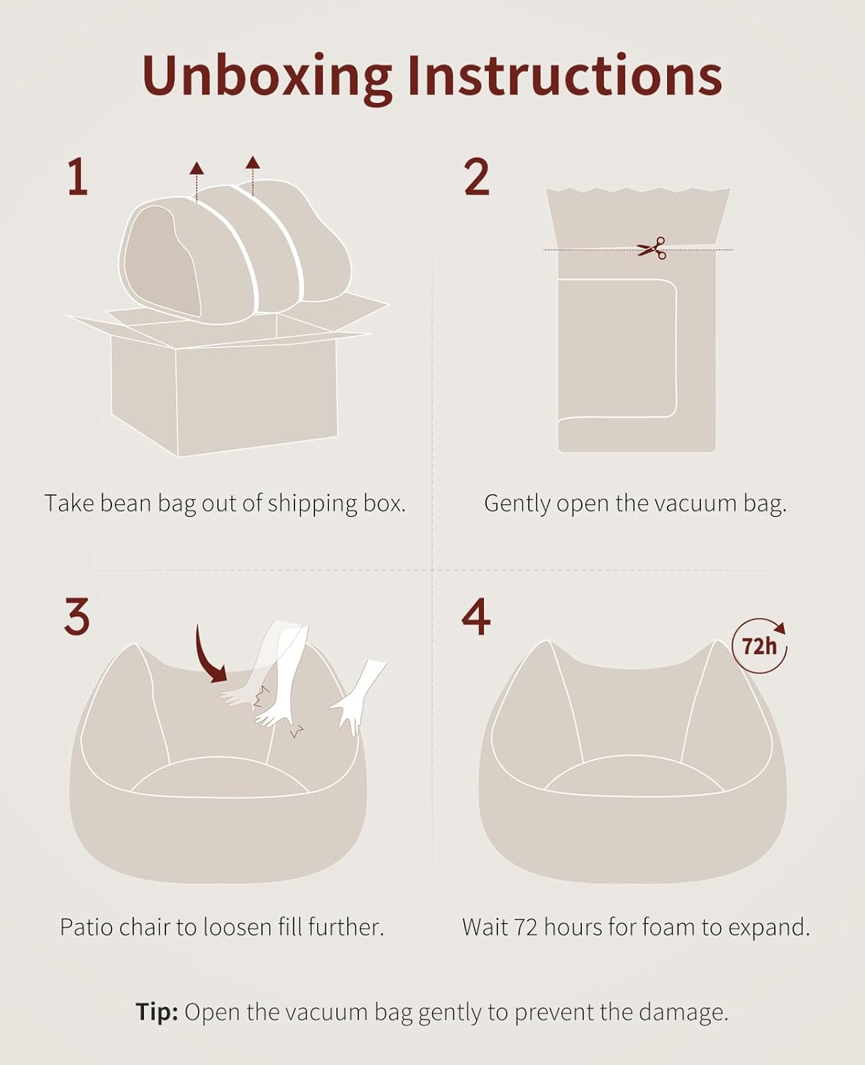 Relefree Cafy Bean Bag Chair for Adults,Oversized Reading Chair with Armrests,Memory Foam Filling Comfy Chair,Giant Cozy Adult Bean Bag Chair,Large Lazy Living Room Chair for Bedroom,Reading Nook