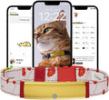Health Tracker for Cats - Smart Cat Collar with Safety Breakaway Buckle for Indoor Cats, Wellness Alerts, Real-time Monitoring (Kimono (Ume),L)