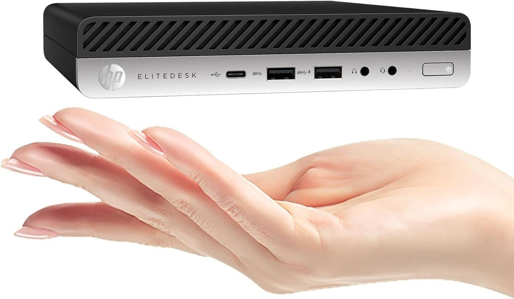 HP EliteDesk 800 G5 High-Performance Mini PC Desktop Computer, 9th Gen Intel Core i5-9500T, 32GB DDR4 RAM, 512GB SSD, Keyboard & Mouse, 4K Support, WiFi, Windows 11 Pro (Renewed)