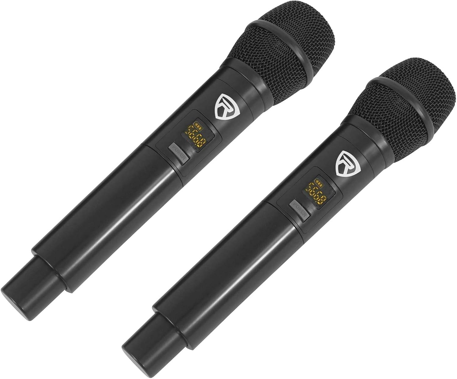 Rockville HTS56 Bundle: 1000-Watt 5.1 Channel Bluetooth Home Theater Audio System, 8" Subwoofer, RKI60 Dual UHF 8-Channel Wireless Microphone Karaoke Interface and Mixer, 2-Items