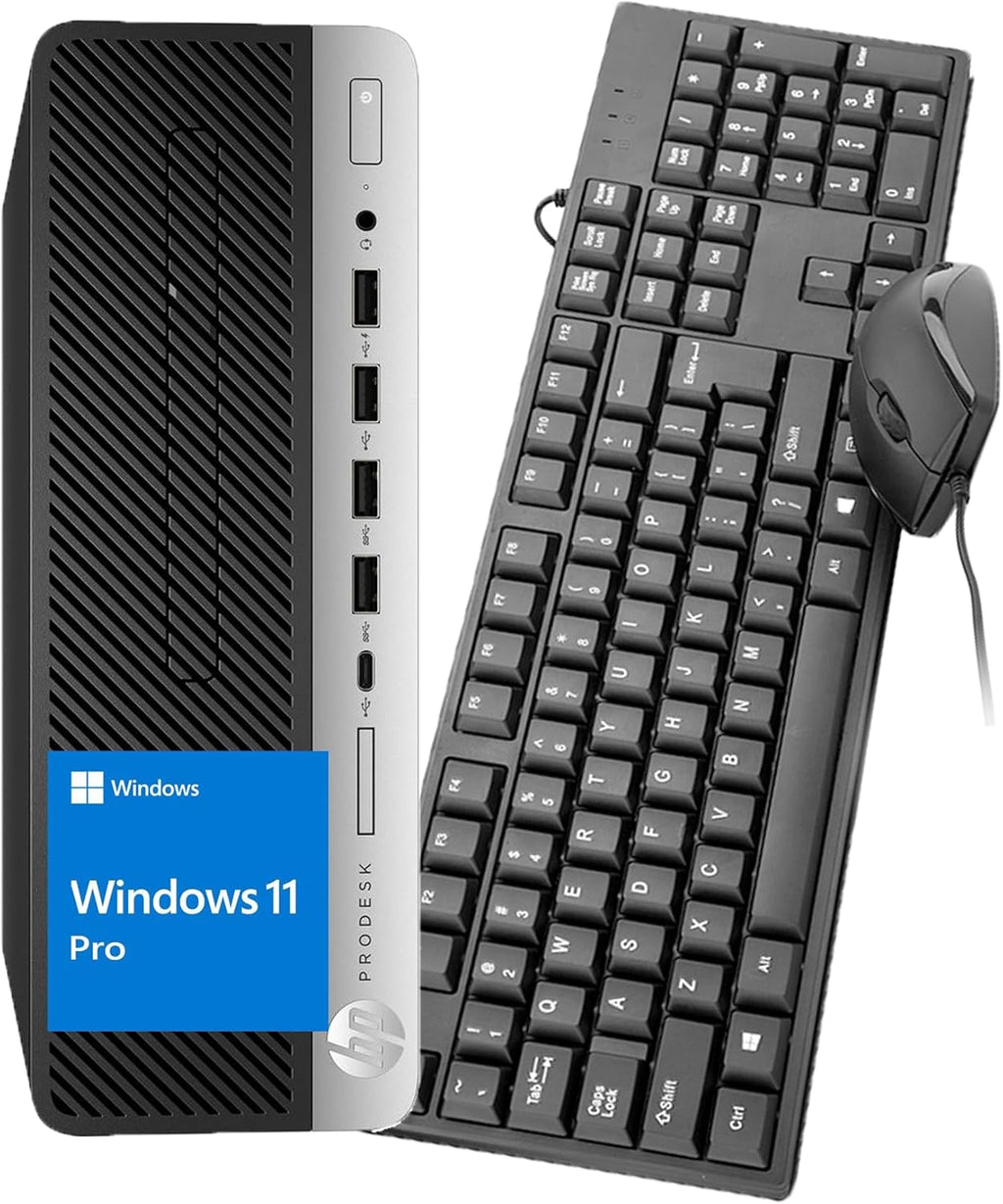 HP ProDesk 600 G3 SFF Desktop PC Computer, Intel Core i5-6500 3.2GHz, 16GB DDR4 RAM, 256GB SSD, WiFi, BT, ProDesk Computer Windows 11 Pro (Renewed)