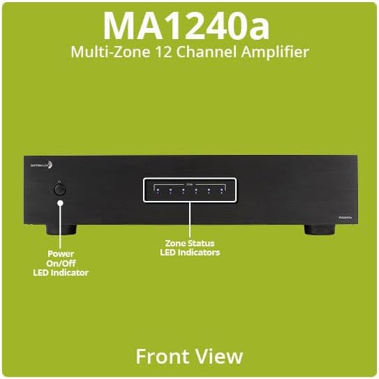 Dayton Audio MA1240a Multi-Zone 12 Channel Amplifier