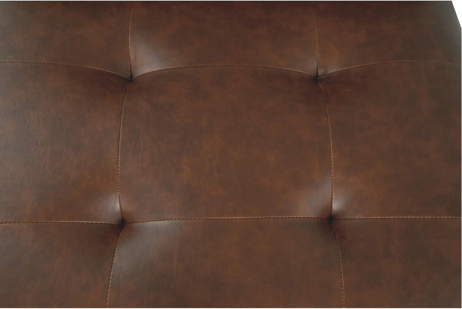 Signature Design by Ashley Sidewinder Mid-Century Modern Faux Leather Accent Chair, Brown