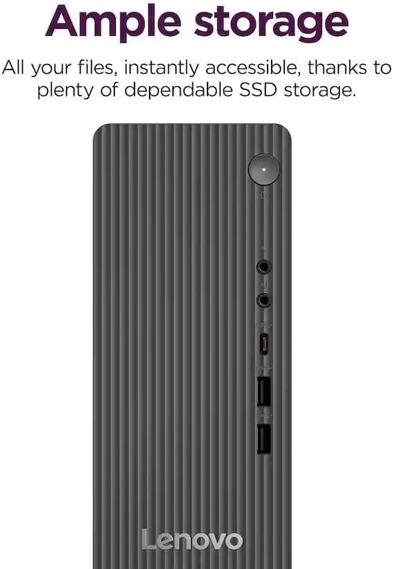 Lenovo IdeaCentre Secure & Productive Business Tower Desktop｜16GB DDR5 RAM | 14TH Intel 4-core (Beat i5-12400T) | 756GB Storage(256GB SSD & 500GB HDD) | HDMI, Wi-Fi 6E, RJ-45, USB-C｜Windows 11 Pro