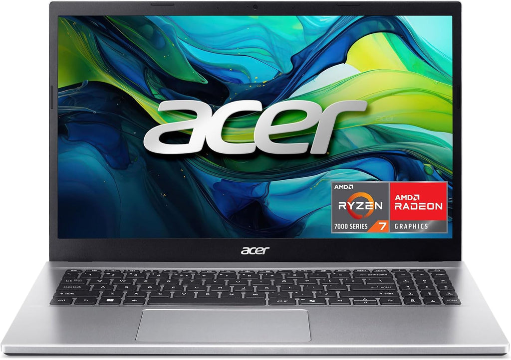acer Aspire Go 15 AI Ready Laptop | 15.6" FHD (1920 x 1080) IPS Display | AMD Ryzen 7 7730U | AMD Radeon Graphics | 16GB DDR4 | 512GB PCIe Gen4 SSD | Wi-Fi 6 | Windows 11 Home | AG15-42P-R9FW