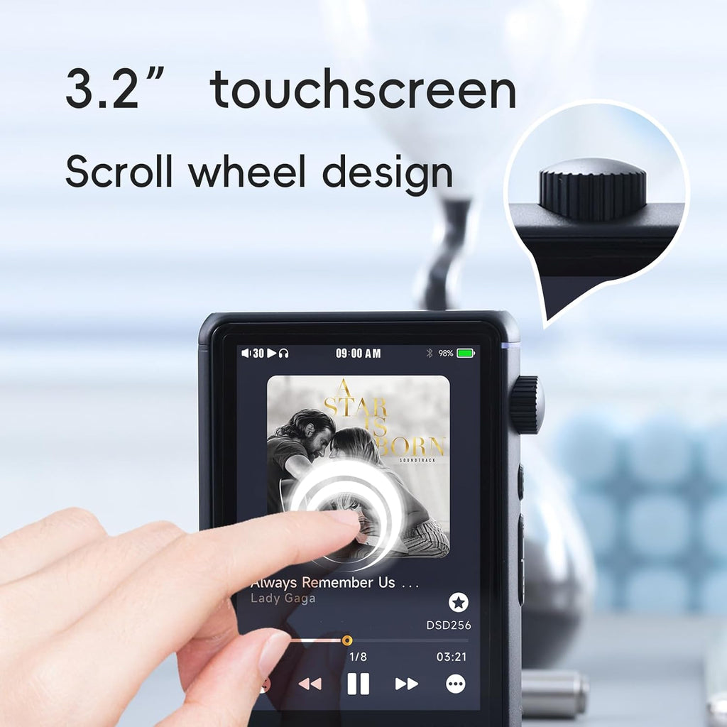 HiBy R3 II 2025 Hi-Res Audio Player - Dual DAC Chips, MQA Decoding, Qobuz/Tidal Player with Bluetooth 5.1, 3.5mm SE/4.4mm BAL Ports | Up to 2TB Expandable Storage