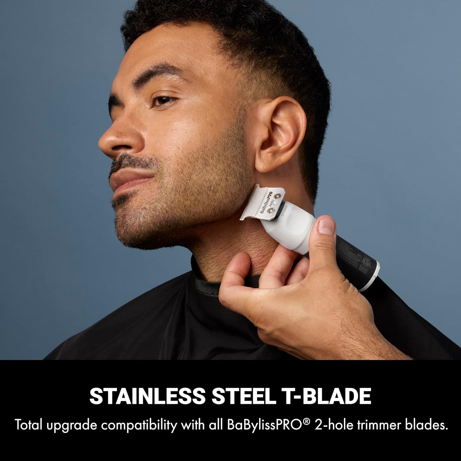 BaBylissPRO COREFX Professional Cordless Beard Trimmer for Men with High-Speed 6,800 RPM Motor and Stainless Steel T-Blade for Precision Detail Work