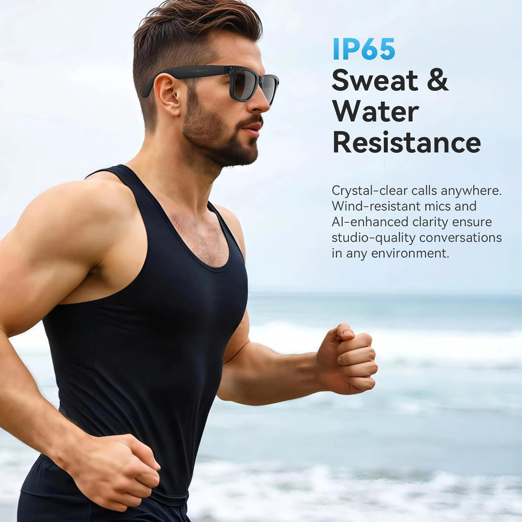 2026 AI Smart Glasses with Camera and Bluetooth,8MP 4K Camera Glasses,Supports AI Voice Control/Photo/Video/Audio Recording,Glasses with 133 Translation,Sunglasses Lenses+Photochromic for Men & Women