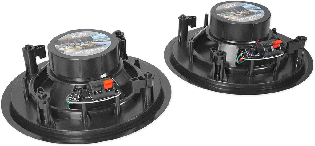 Rockville HC85 8-in 700-Watt in-Ceiling Home Theater Speakers 8-Ohm Black, Polypropylene Cone, Mylar Dome Tweeter, Paintable Grills, 4-Piece