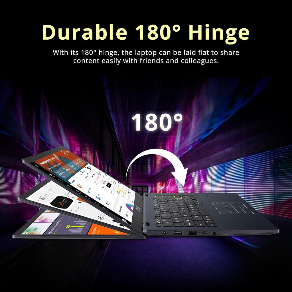ASUS 2024 Business Laptop, 14" FHD Display, Intel Celeron N4500, 1-Year of Microsoft 365, 4GB RAM, 64GB eMMC, Intel Graphics, Wi-Fi 5, Windows 11