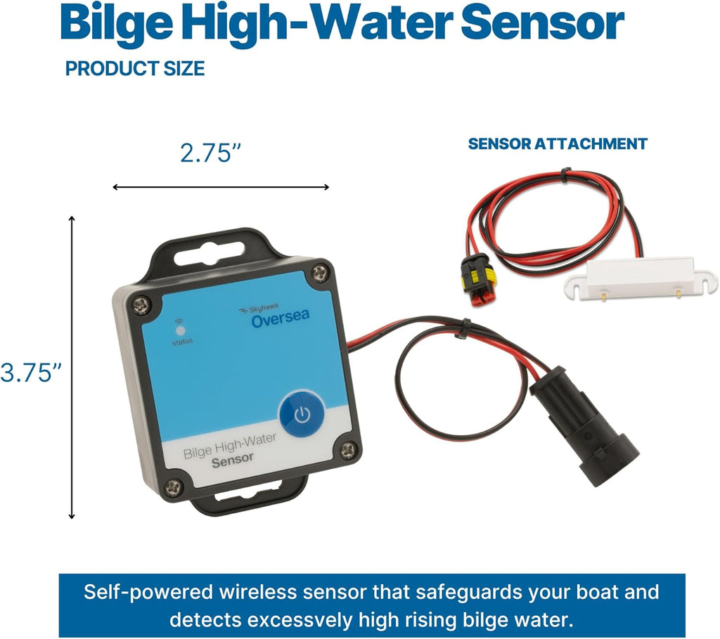 Fisherman Remote Boat Monitoring Bundle | Wireless Hub + Complete Safety, Security & Readiness Sensors | Battery x 2, Bilge, Motion & Environmental Alerts | No Boat Battery Drain
