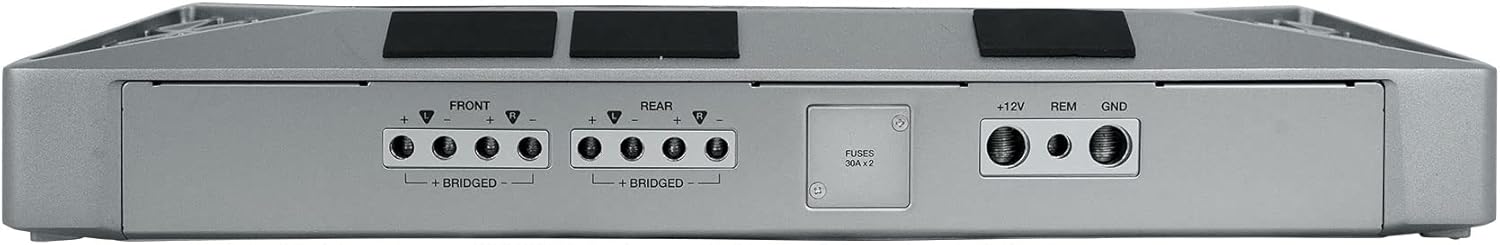 Audiosavings Bundle:(1) Infinity M704A 400w RMS 4 Channel Marine Amplifier Class D Boat Amp Bundle with (1) Rockville RWK42 4 Gauge 4 Chan Car Amp Wiring Installation Wire Kit (2) RCA's (Items 2)