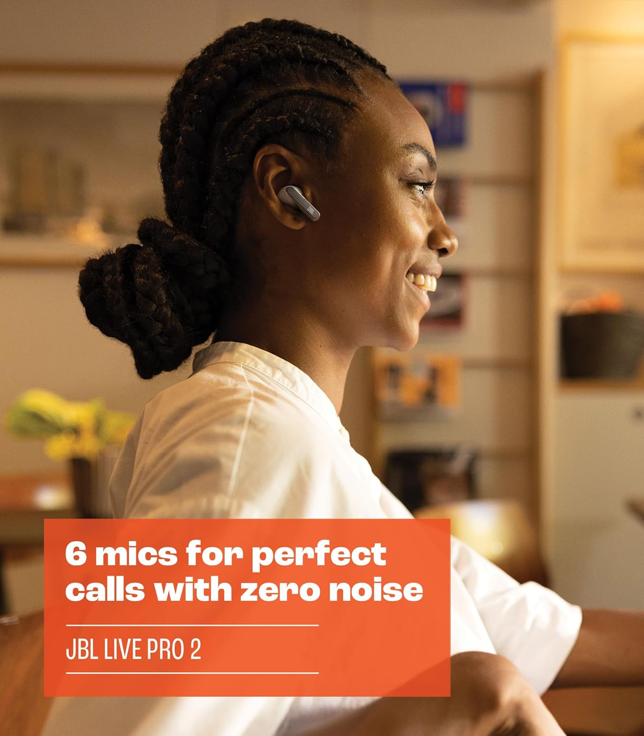 JBL Live Pro 2 - True Wireless Noise Cancelling Earbuds, up to 40 Hours of Playback with Wireless Charging, 6 mics for Perfect Calls, Touch & Voice Control, IPX5 Water Resistant (Silver)