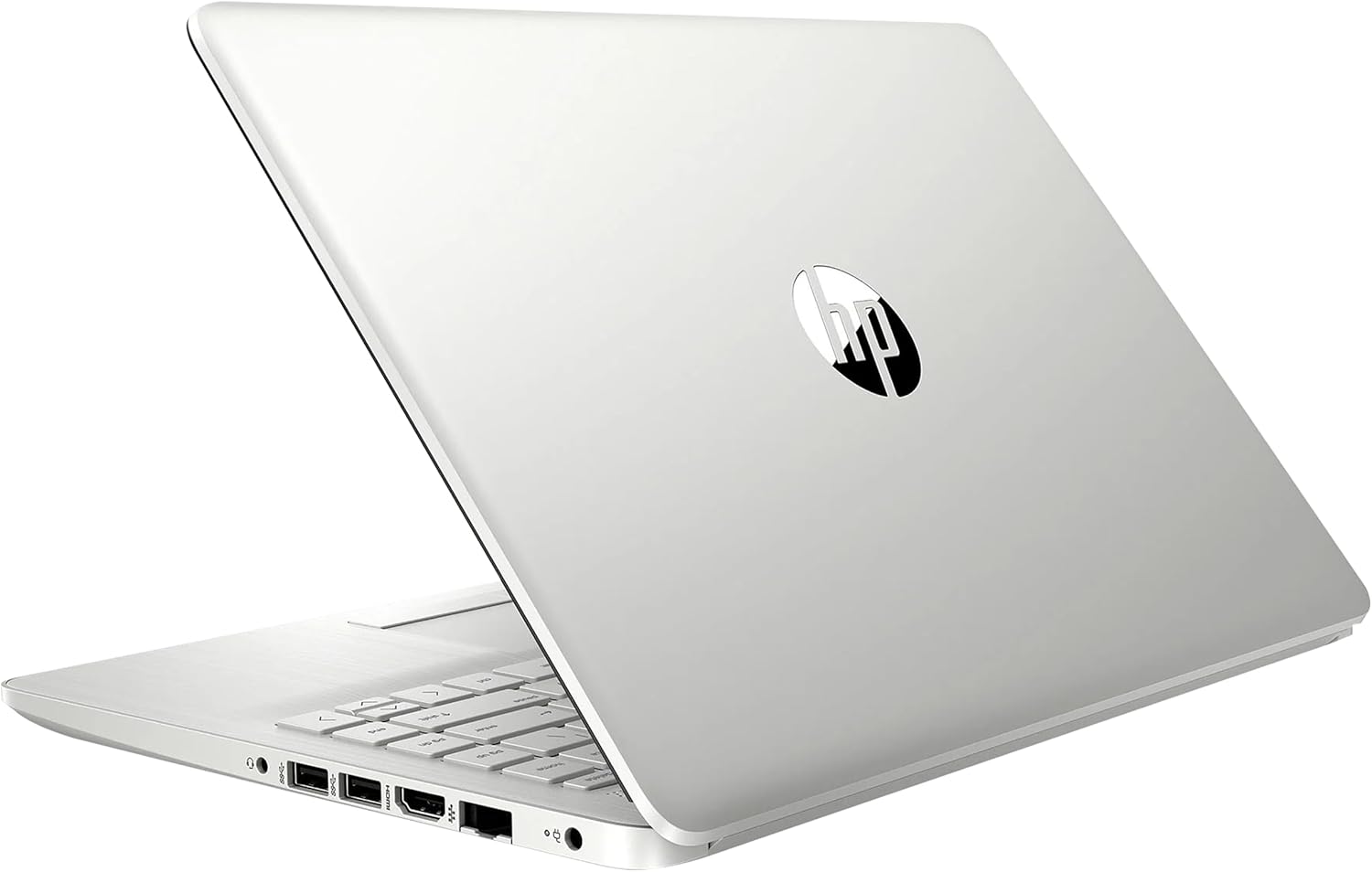 HP Stream 14" HD BrightView Laptop, Intel Celeron N4120 Processor, 8GB RAM, 64GB SSD, Intel UHD Graphics, 720p Webcam, WiFi, HDMI, Win 11 S, Silver (Renewed)