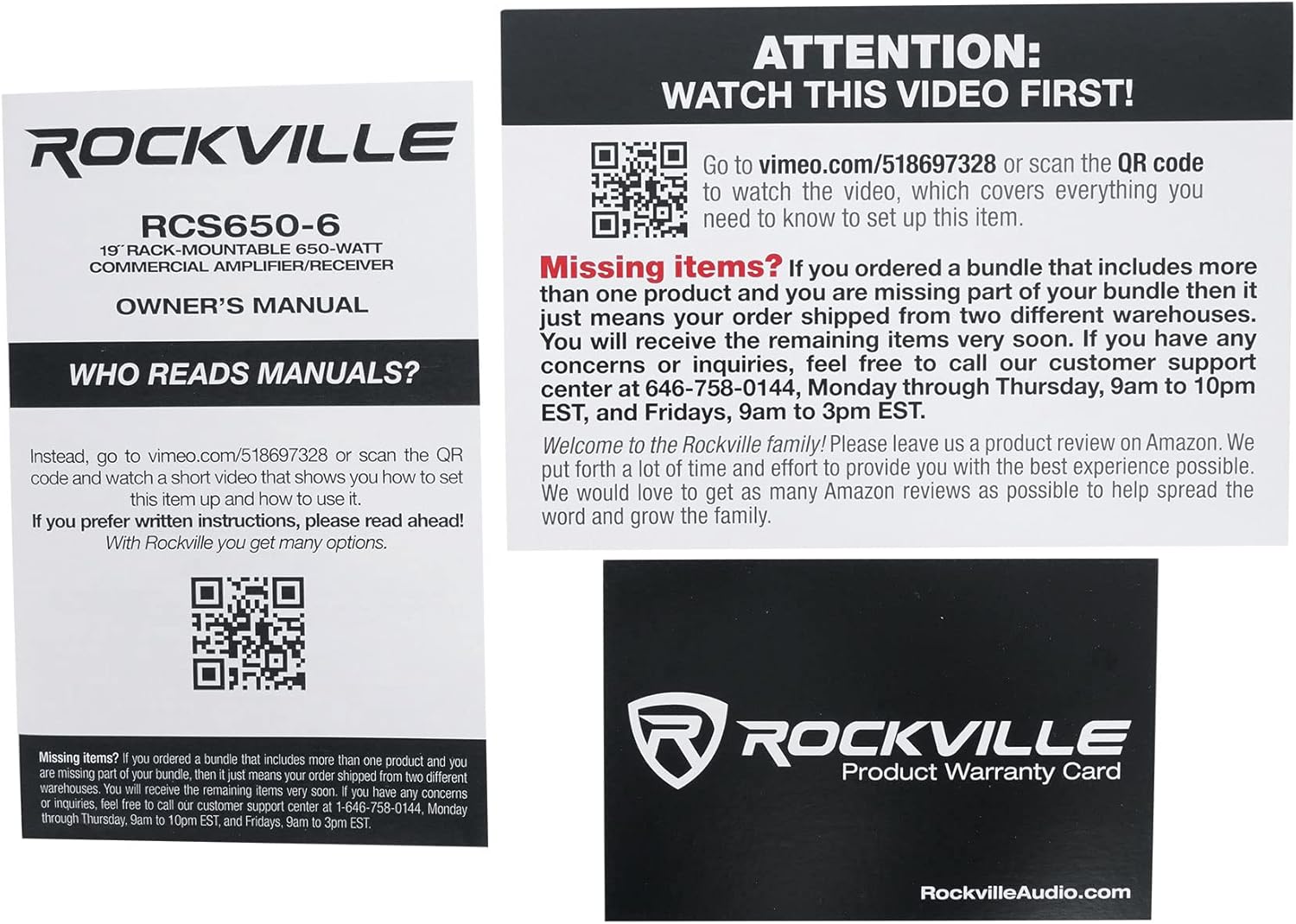 Rockville RCS650-6 650 Watt 6-Zone 70V Commercial Amplifier, Bluetooth, USB/SD/FM Playback, Rack-Mountable, for Restaurants & Offices