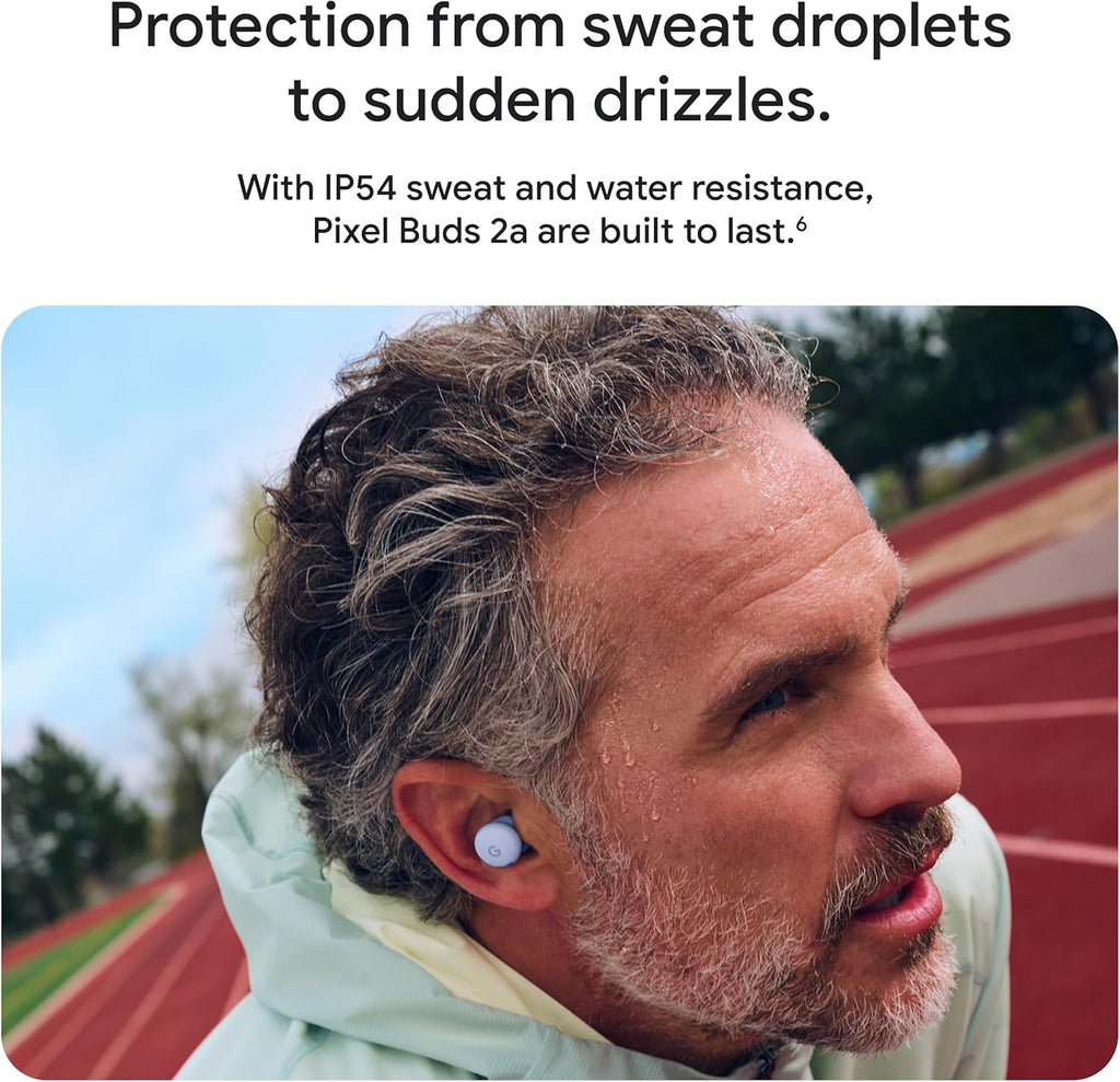 Google Pixel Buds 2a - Wireless Bluetooth Earbuds with Active Noise Cancellation and Transparency Mode - Lightweight, Comfortable Fit - 20-Hour Battery - Water Resistant - Built for Gemini - Hazel