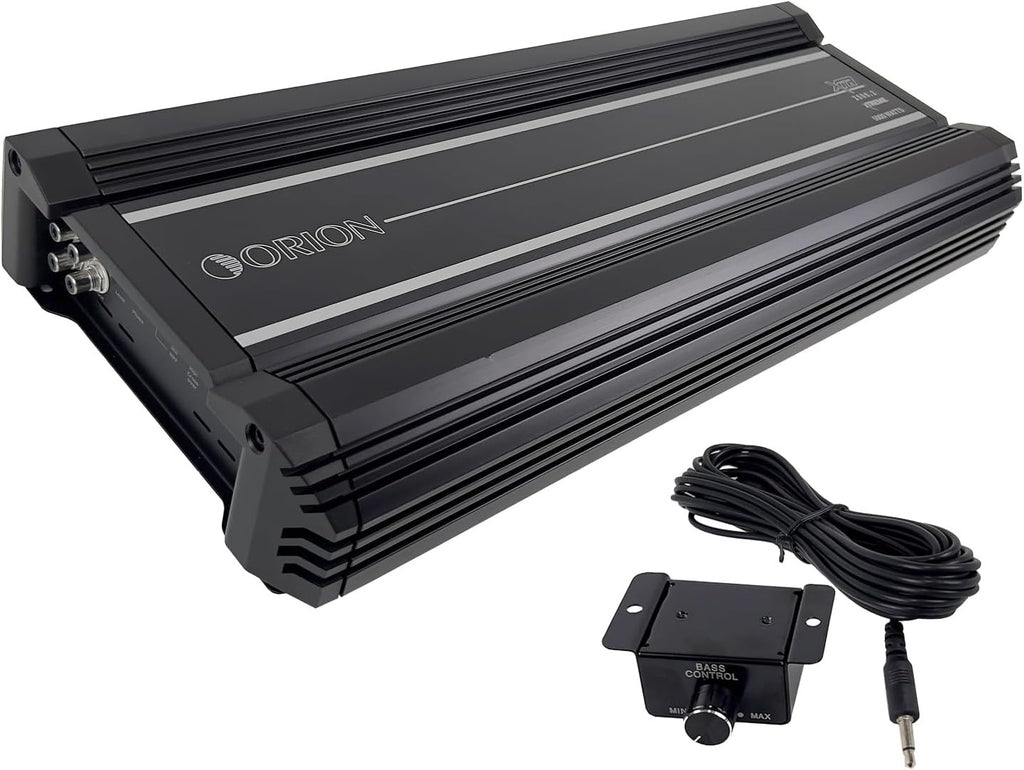 Orion XTR Series XTR2500.2 High Power Class A/B 2-Channel Amplifier - 2500W RMS, 2/4 Ohm Stable, High/Low Pass Crossover, Bass Boost Control, MOSFET Power Supply, Bass Knob Included, Made in Korea