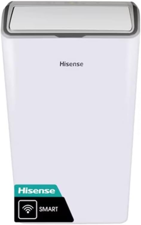 Hisense 12000-BTU DOE 115-Volt White Vented Wi-Fi enabled 550 sq ft. Portable Air Conditioner, Remote control, ConnectLife app - AP1222CW1W (Renewed)