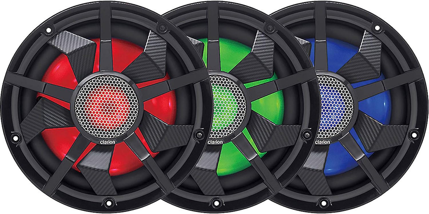 Clarion CM2513WL 10" Subwoofer with RGB LEDs