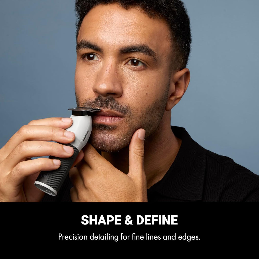 BaBylissPRO COREFX Professional Cordless Beard Trimmer for Men with High-Speed 6,800 RPM Motor and Stainless Steel T-Blade for Precision Detail Work