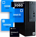 Dell Optiplex 3060 Desktop Computer | Intel i5-8500 (3.2) | 32GB DDR4 RAM | 500GB SSD Solid State | Windows 11 Professional | Home or Office PC (Renewed) (i5 | 500GB SSD, 32GB RAM | Content Creation)