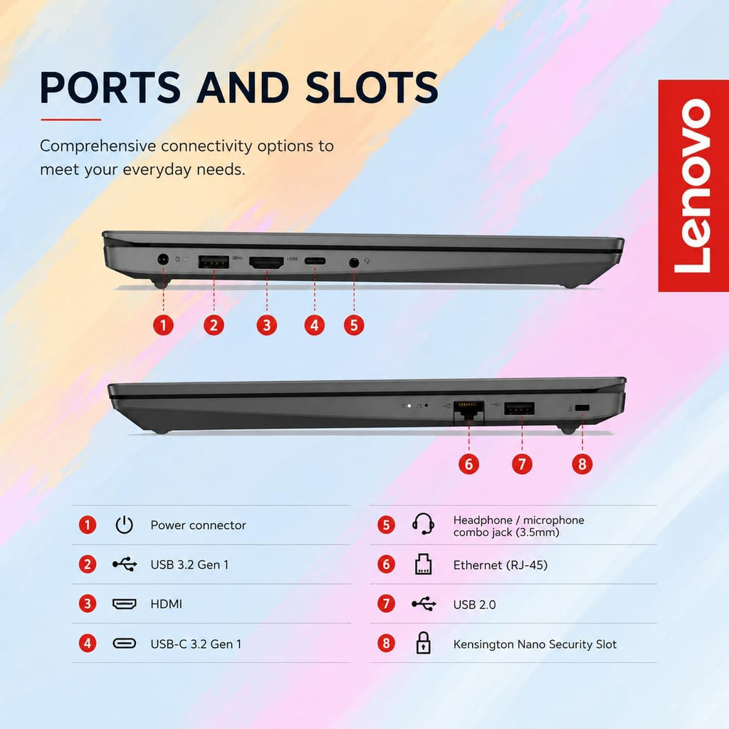 Lenovo V15 Business Laptop 2026 Edition, AMD Ryzen 3 7000-Series(Beat i7-1065G7), 15.6" FHD Display, 16GB DDR5 RAM, 512GB NVMe SSD, Wi-Fi 6, Ethernet RJ-45, Dolby Audio, Windows 11 Pro