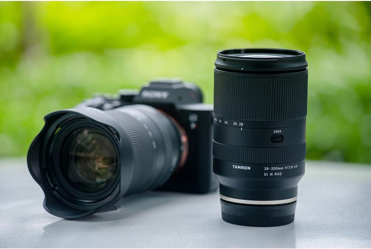 Tamron 28-200 F/2.8-5.6 Di III RXD All-in-One Lens for Sony Mirrorless Full Frame/APS-C E-Mount, Model Number: AFA071S700, Black