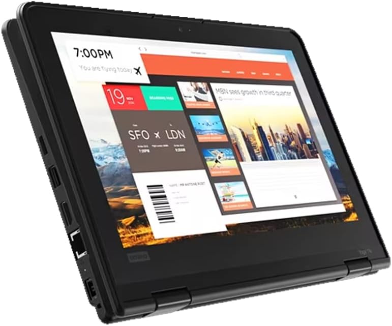 Lenovo ThinkPad Yoga 11E 5th Gen 11.6"" Touch Intel Pentium Silver N5030 8GB RAM 128GB SSD Windows 11 Home (Renewed), Black