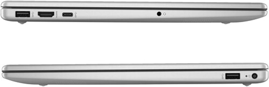 HP 15.6" Portable Laptop, HD Display, Intel Quad-Core N200 Processor, 16GB RAM, 128GB Storage, Wi-Fi 6, Webcam, HDMI, Numeric Keypad, Windows 11 Home, Silver