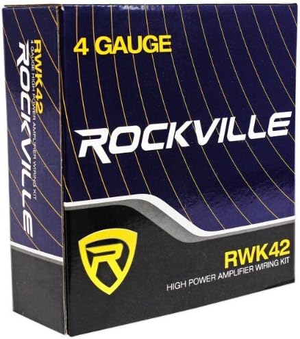 Audiosavings Bundle:(1) Infinity M704A 400w RMS 4 Channel Marine Amplifier Class D Boat Amp Bundle with (1) Rockville RWK42 4 Gauge 4 Chan Car Amp Wiring Installation Wire Kit (2) RCA's (Items 2)