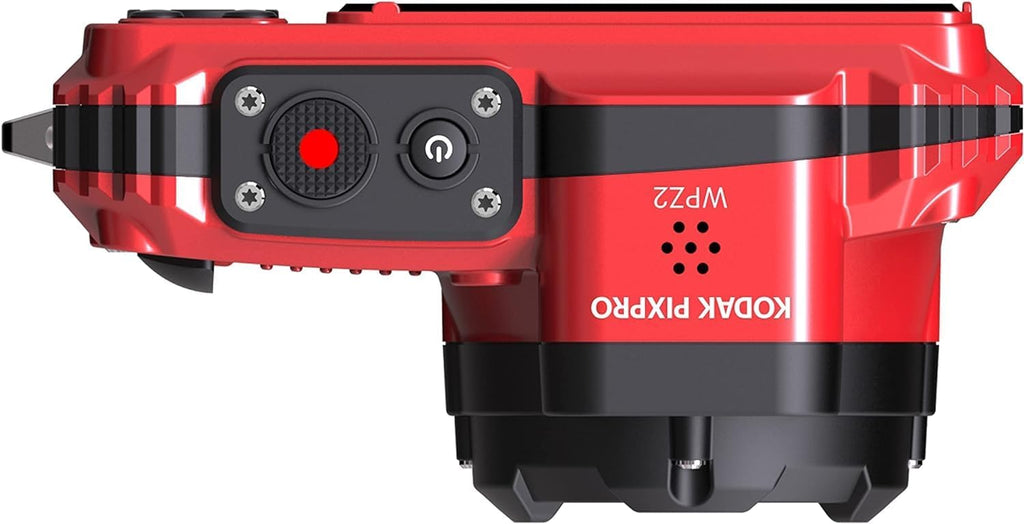 Kodak PIXPRO WPZ2 Rugged Waterproof Shockproof Digital Camera 16MP 4X Optical Zoom 1080P Full HD Video, 2.7" LCD (Red) Bundle with Camera Case, SanDisk 32GB microSDHC Card (4 Items)