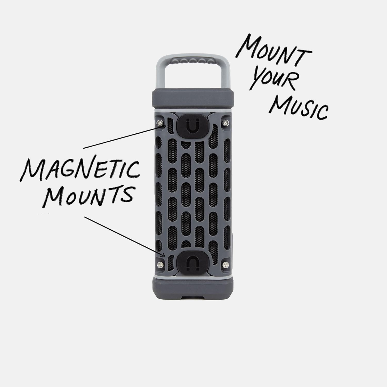Turtlebox Ranger: Loud! Outdoor Portable Bluetooth 5.4 Speaker | Rugged, Waterproof, Ultra-Portable | Plays to 105db, Deep Bass, Shockproof, Unlimited Pairing for Full Stereo Experience, Gray