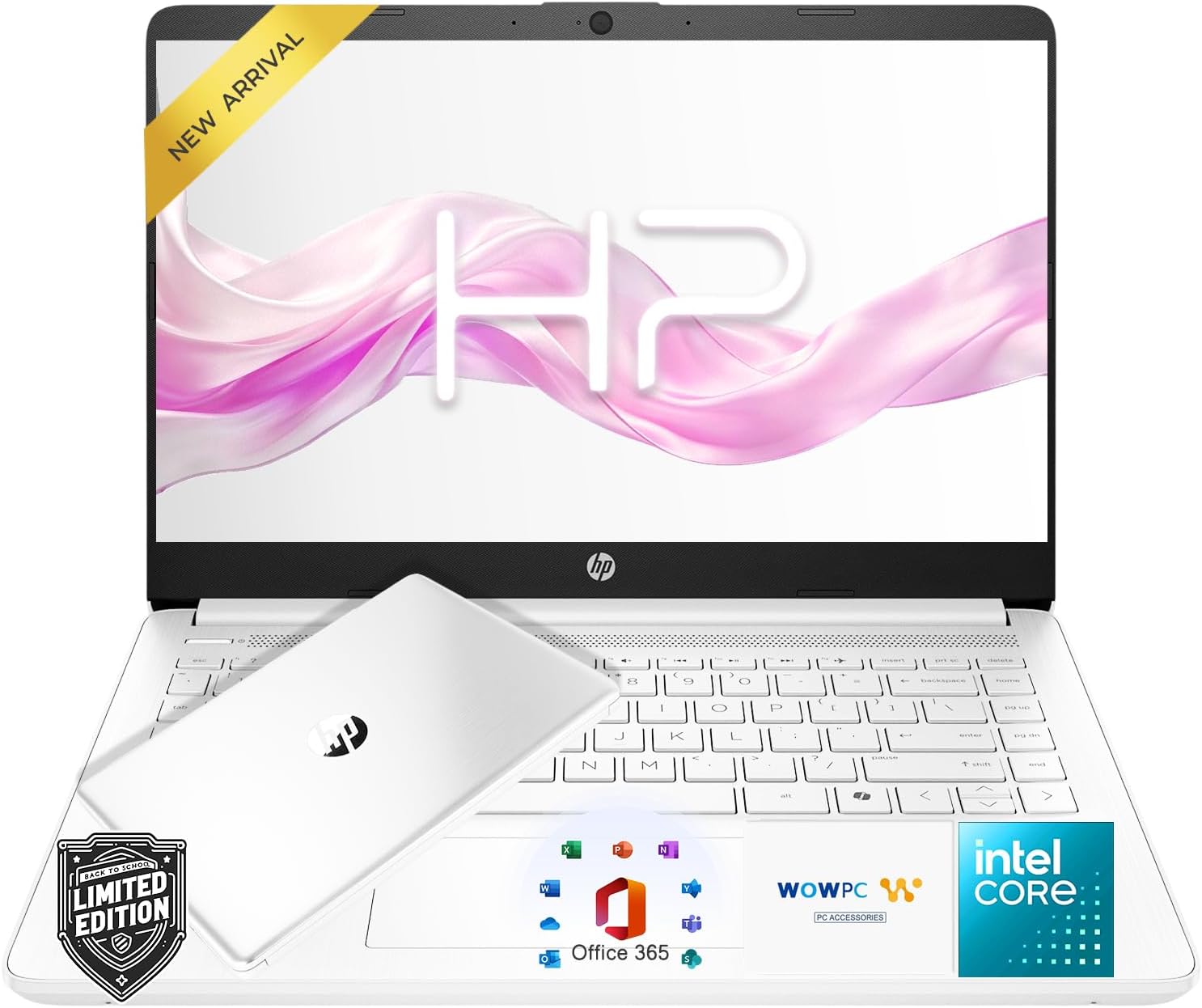 HP Ultrabook Laptop with Copilot AI • Intel Processor • 8GB RAM • 192GB SSD + 1TB Cloud Storage • Microsoft 365 • Windows 11 • Wi-Fi 6 • Portable Student Laptop