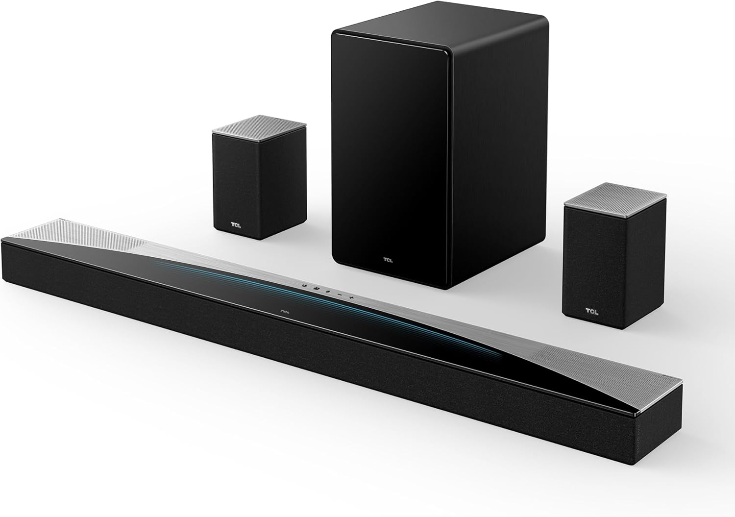 TCL Q85H 7.1.4 Surround Sound Bar with Wireless Subwoofer for Smart TV | Dolby Atmos DTS:X Sound System | 860W Power Bluetooth Home Theater Speaker | App Control & Remote Control | Latest Model
