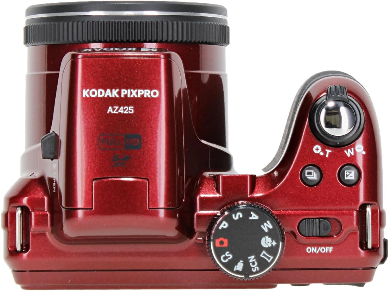 Kodak PIXPRO AZ425 Digital Camera (Red) | 20MP Sensor, 42x Optical Zoom, 24mm Wide-Angle Lens & Optical Image Stabilization | Great for Travel & Everyday Photos (AZ425RD) + 32GB Card + Bag + Cloth