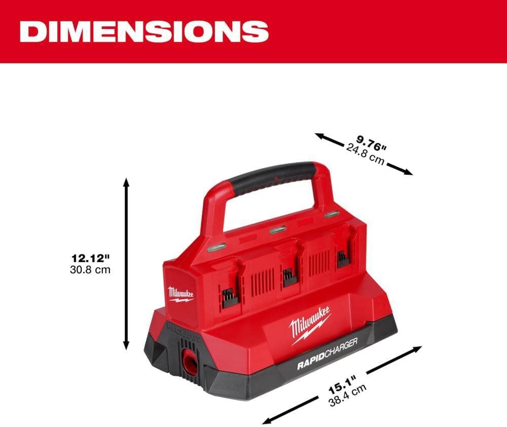 Milwaukee Electric - M18. PACKOUT. SIX Bay Rapid Charger