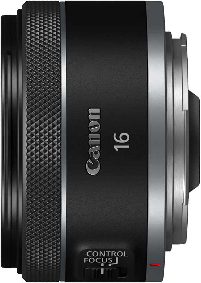 Canon RF16mm F2.8 STM Lens, Ultra Wide-Angle, Fixed Focal Length Prime Lens, Compatible with EOS R Series Mirrorless Cameras, Black