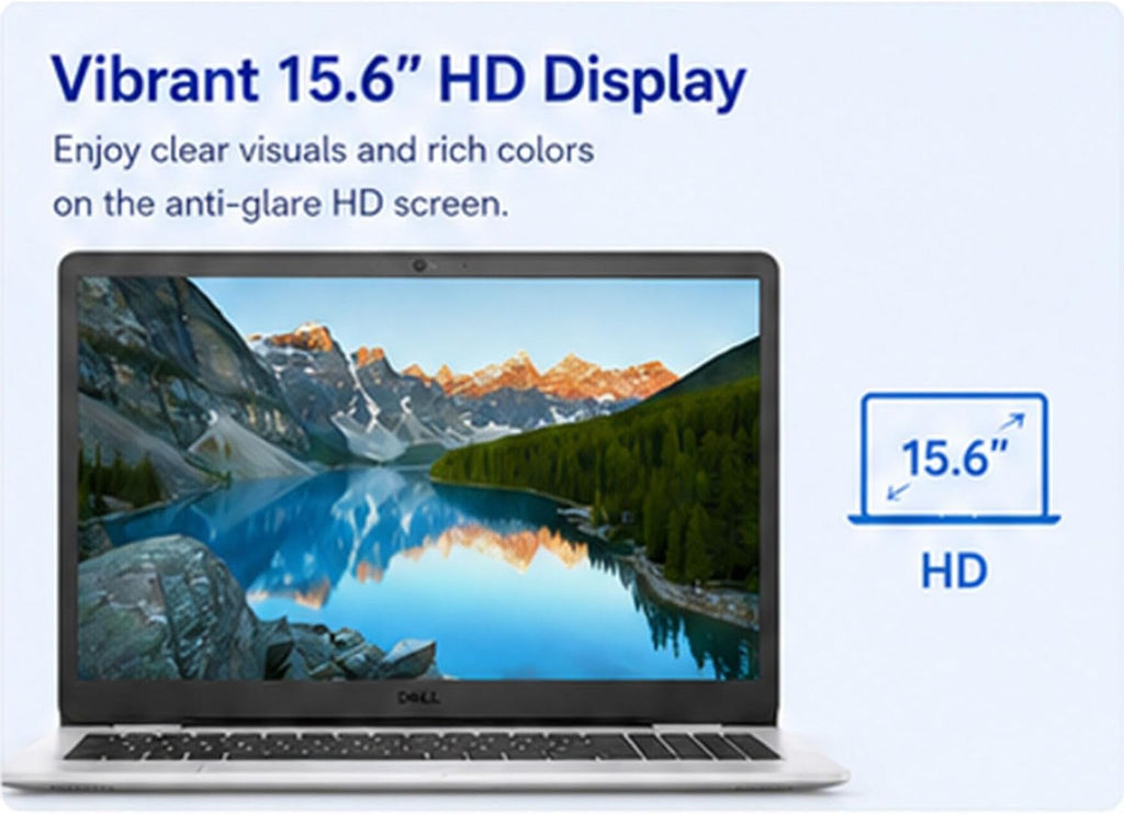 Dell Inspiron 15.6" FHD Business Laptop, AMD Ryzen 3 3250U, 8GB RAM, 256GB PCIe SSD, HDMI, Card Reader, Wi-Fi & Bluetooth, Windows 11