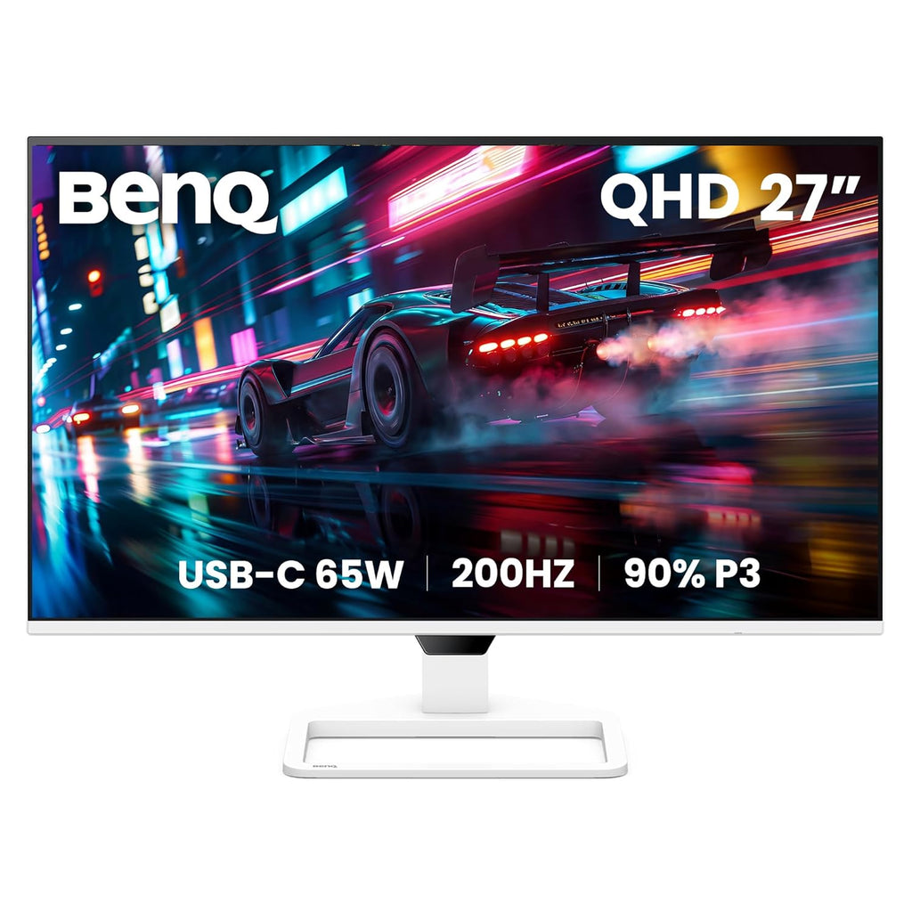 BenQ EW270Q 27" QHD Gaming Monitor, 200Hz, 90% P3 IPS, 65W USB-C, Dual 5W Speakers, Exceptional Audiovisual Enjoyment for Movie & Binge