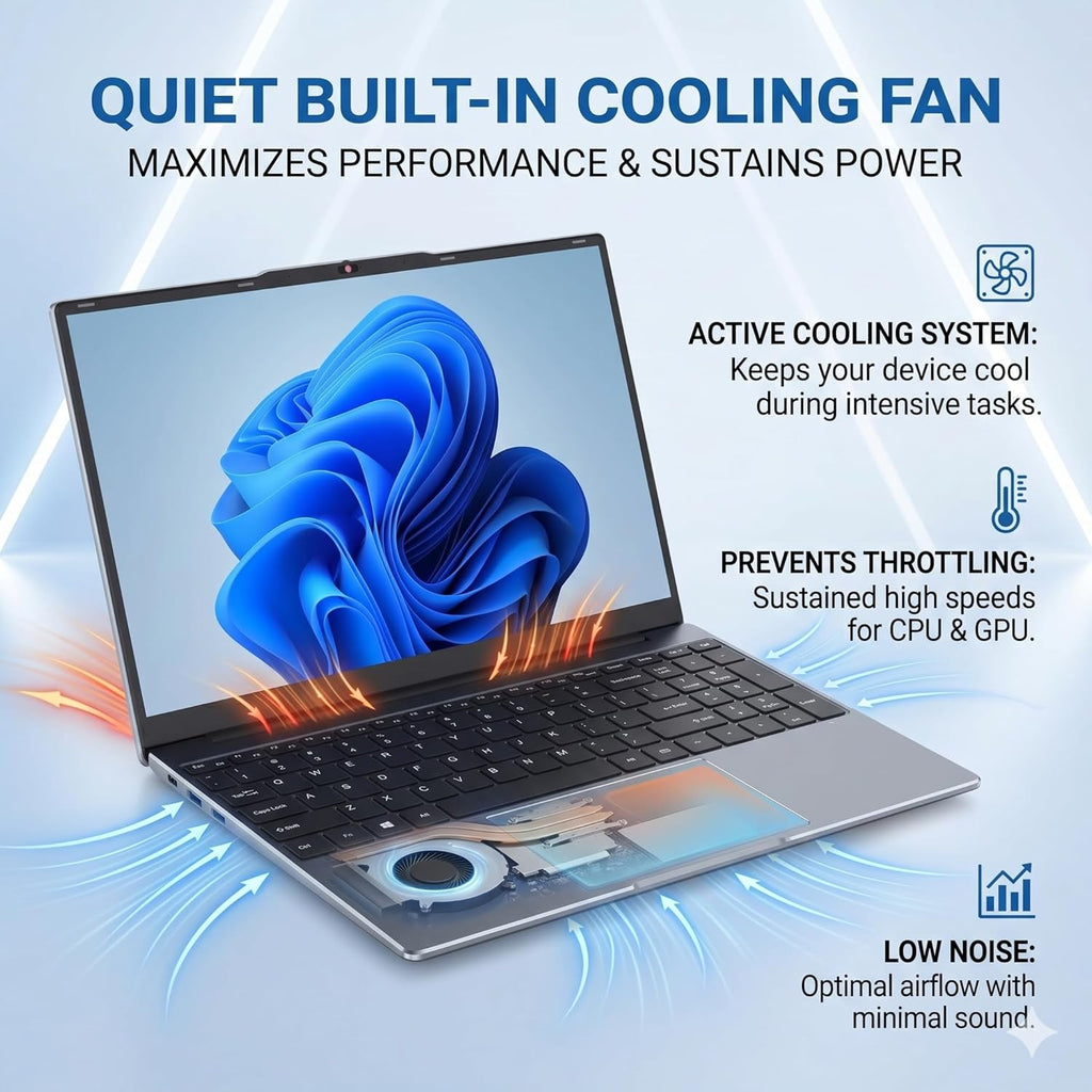 Laptop Computer 15.6 inch, Compatible with Windows 11, Core i5 Processor, Up to 3.3GHz, 4GB RAM, 128GB SSD, Up to 2TB, 15.6" FHD IPS 1920x1080, for Students, Business